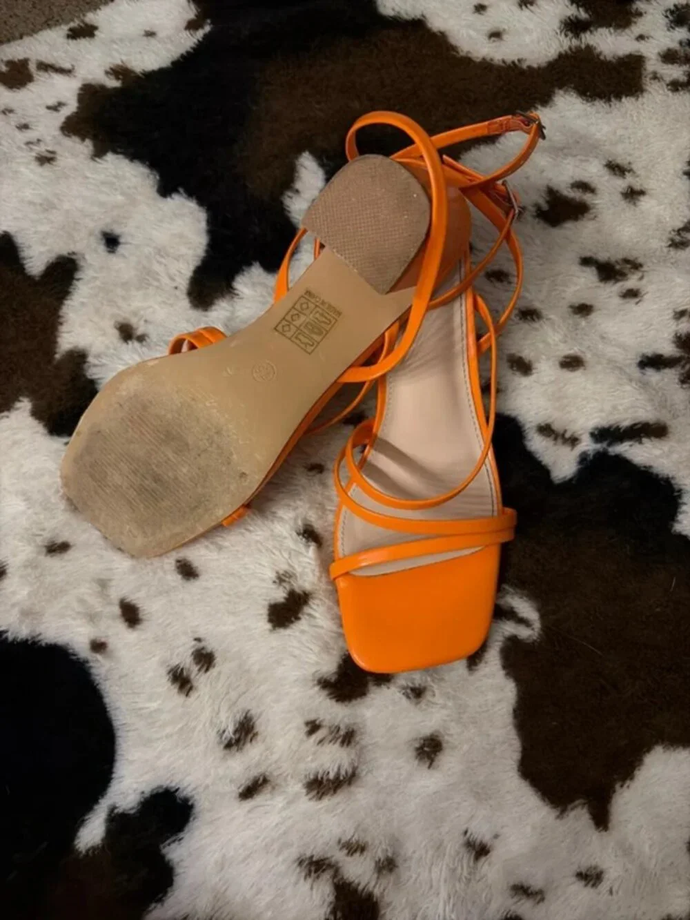 orange heels
